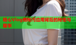 糖心Vlog揭秘污应用背后的秘密与趣事