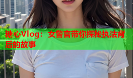 糖心Vlog：女警官带你探秘执法背后的故事