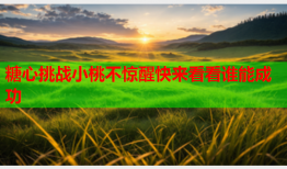 糖心挑战小桃不惊醒快来看看谁能成功