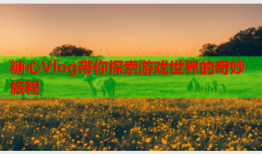 糖心Vlog带你探索游戏世界的奇妙旅程