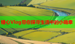 糖心Vlog带你探寻生活中的小确幸