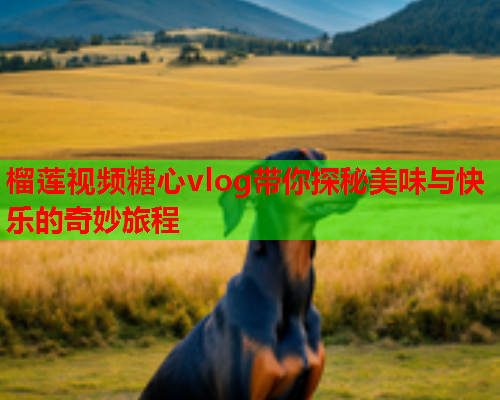 榴莲视频糖心vlog带你探秘美味与快乐的奇妙旅程